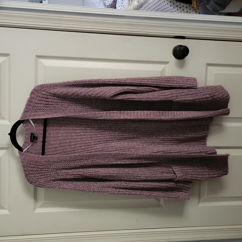 Torrid purple shimmer cardigan size 2